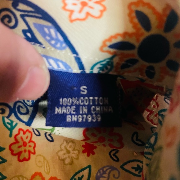 Mens Alan Flusser Longsleeve Bright Vivid Paisley Button Down Shirt Size Small - Picture 3 of 8